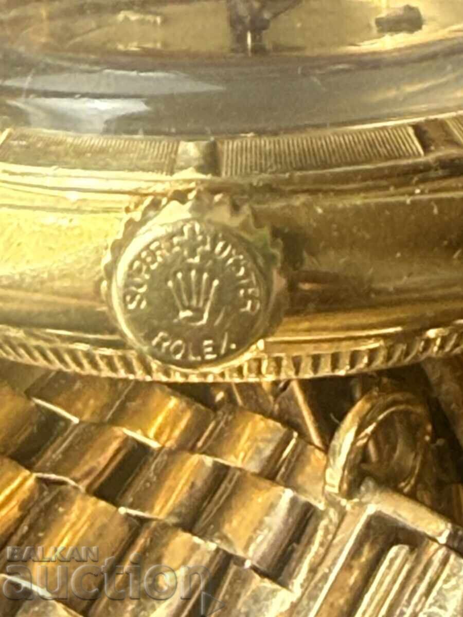 Аукцион Rolex 18k gold каса, 9k gold верижка