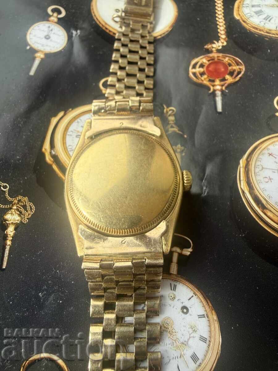 Rolex 18k gold каса, 9k gold верижка - 6