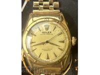 Carcasă Rolex din aur de 18k, brățară din aur de 9k
