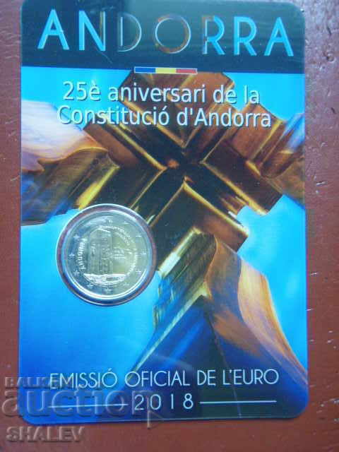 2 Euro 2018 Andorra „25 de ani de noi” (1) /Andorra/ - Unc cu preț € 34.89 | 68.24 BGN