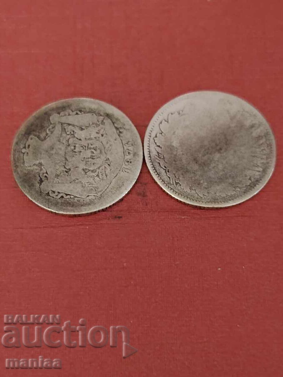 Lei românești 1873/1874 Argint!