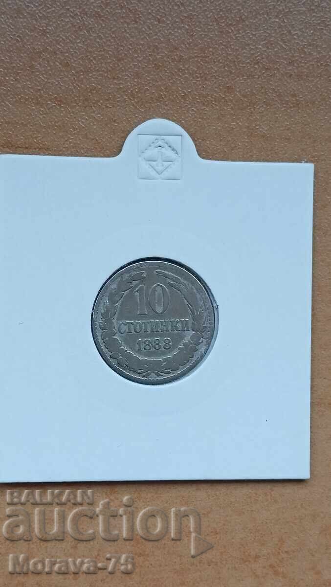 10 cenți 1888