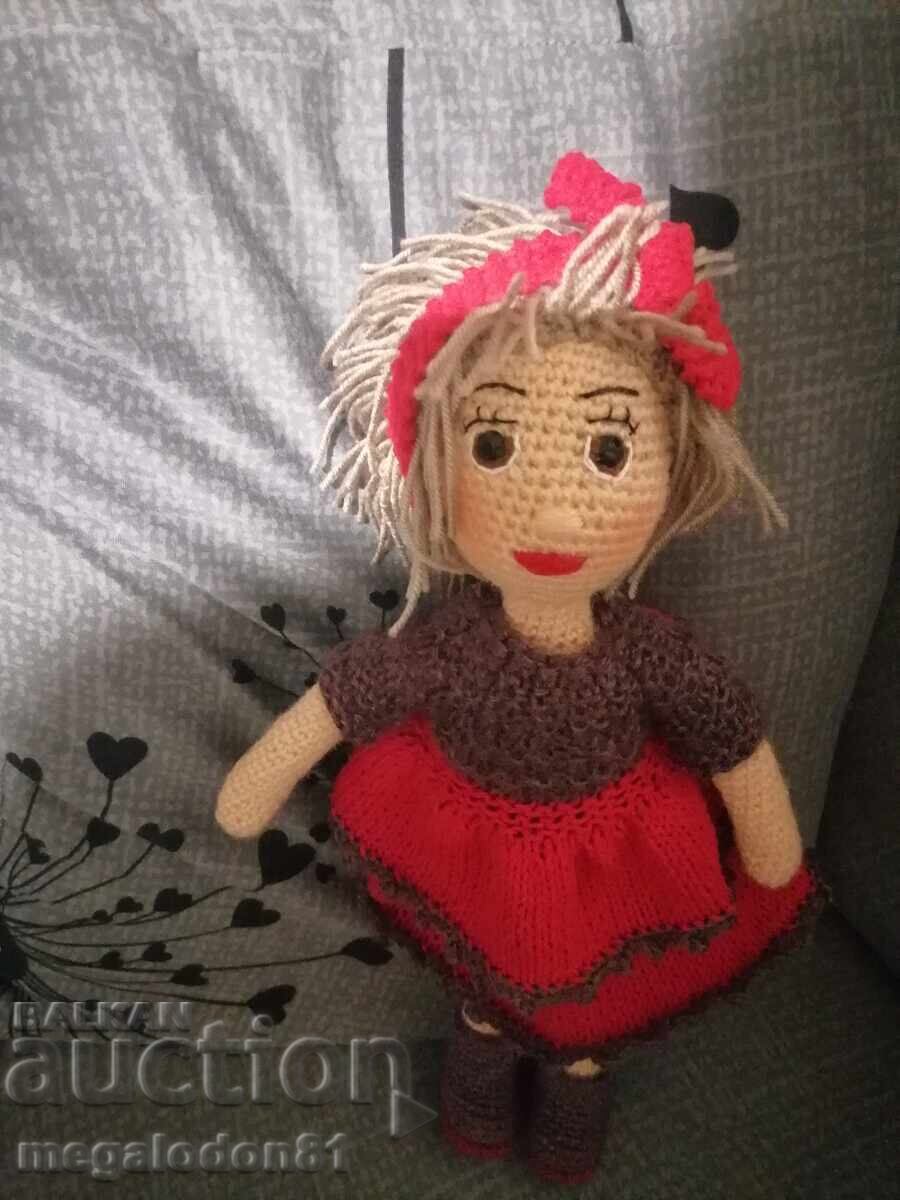 Knitted children's doll with price € 25.00 | 48.90 BGN