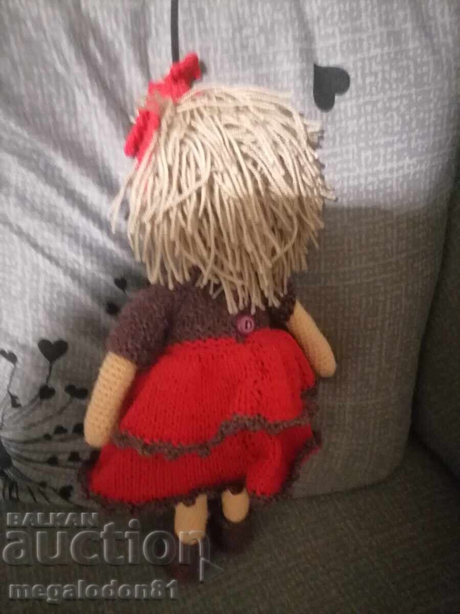 Auction  Knitted children's doll