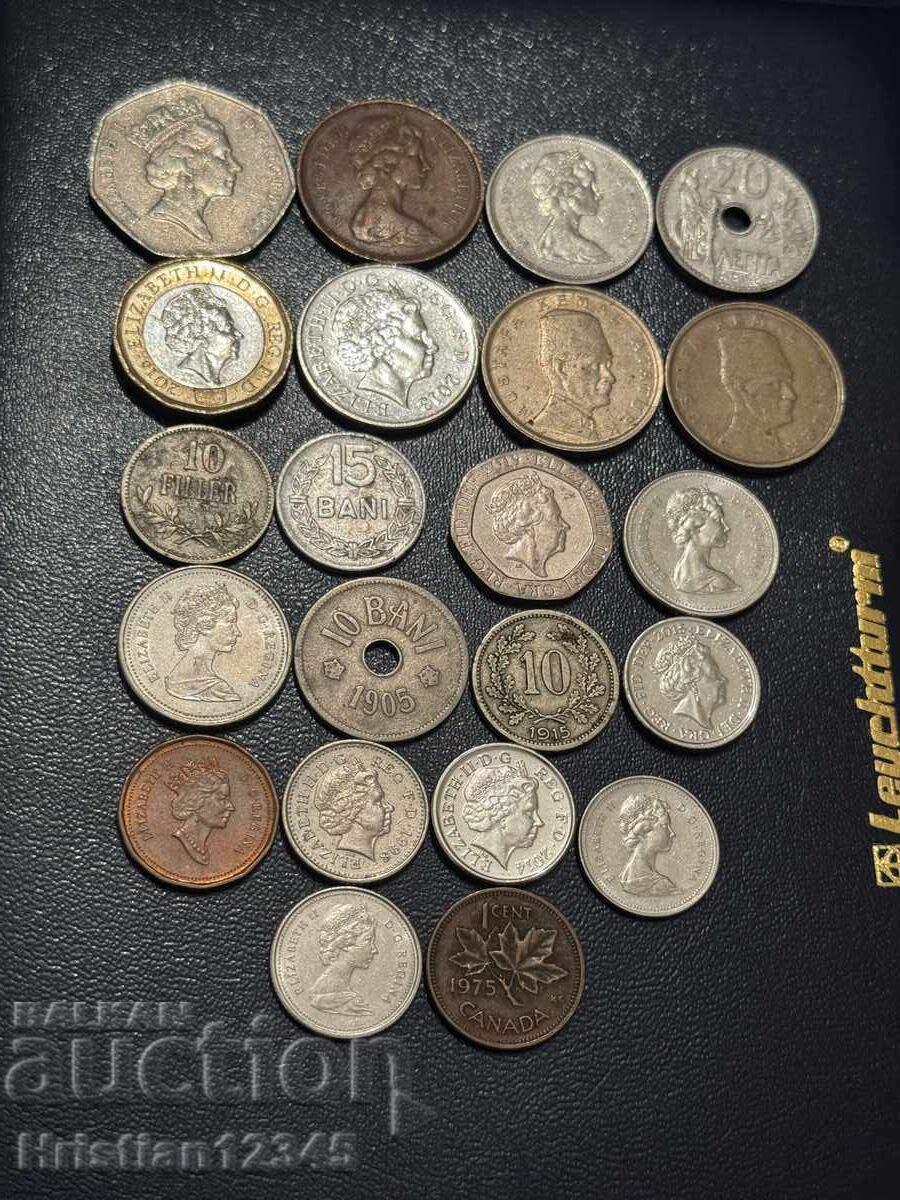 Πολλά ξένα νομίσματα