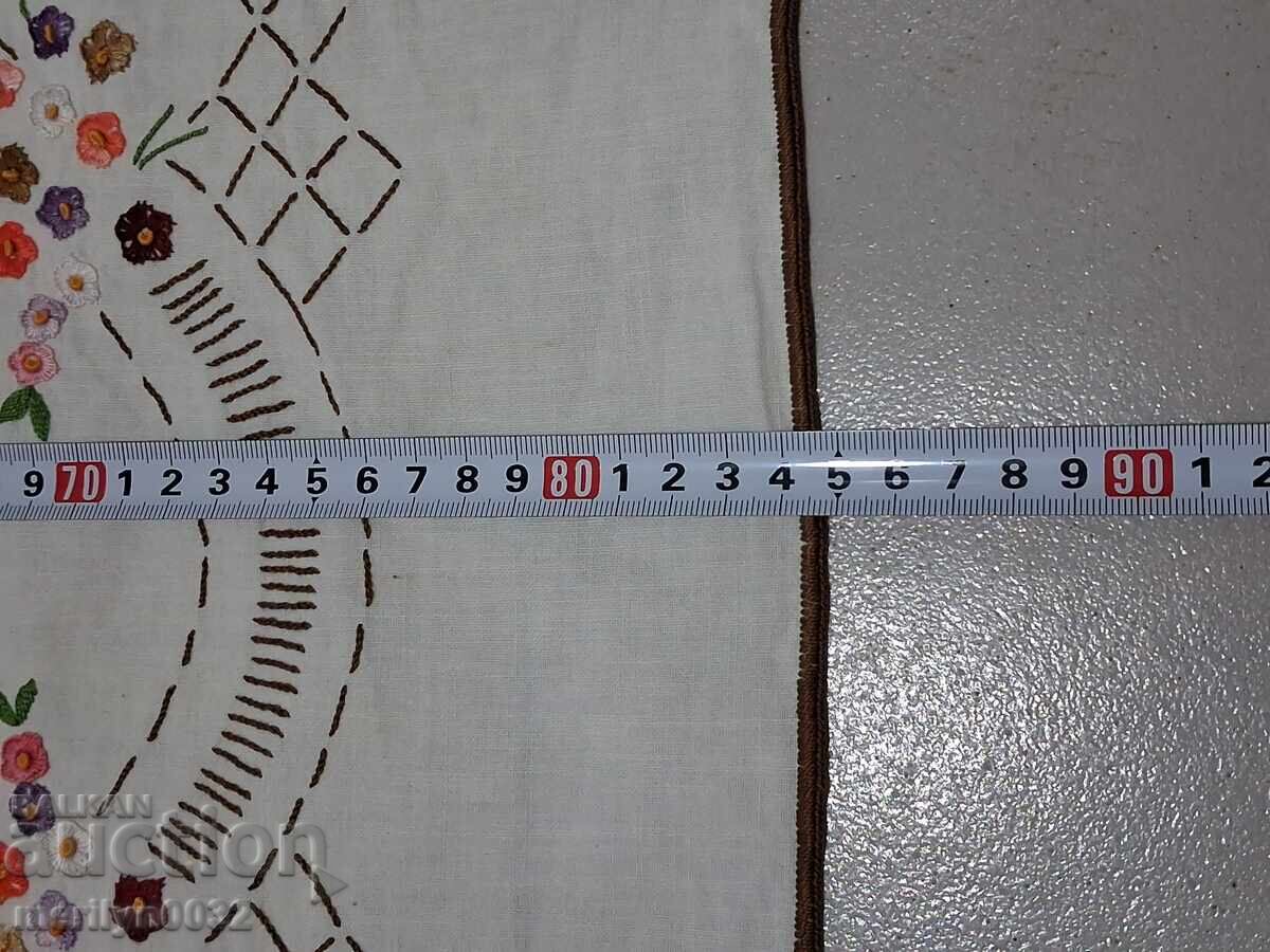 Παράδοση Παλιό κεντημένο τραπεζομάντιλο milo Βουλγαρικό κεντητικό χαλί