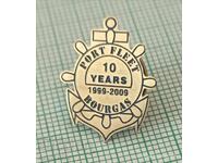 Insignă - 10 ani Flota Portuară Burgas