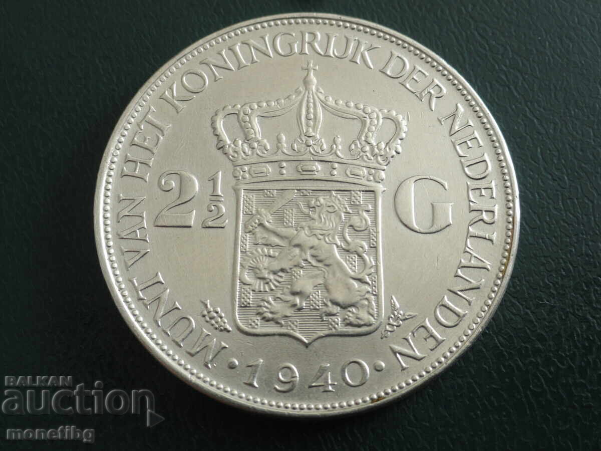 Țările de Jos 1940 - 2,5 guldeni (R) Ag cu preț € 74.00 | 144.73 BGN
