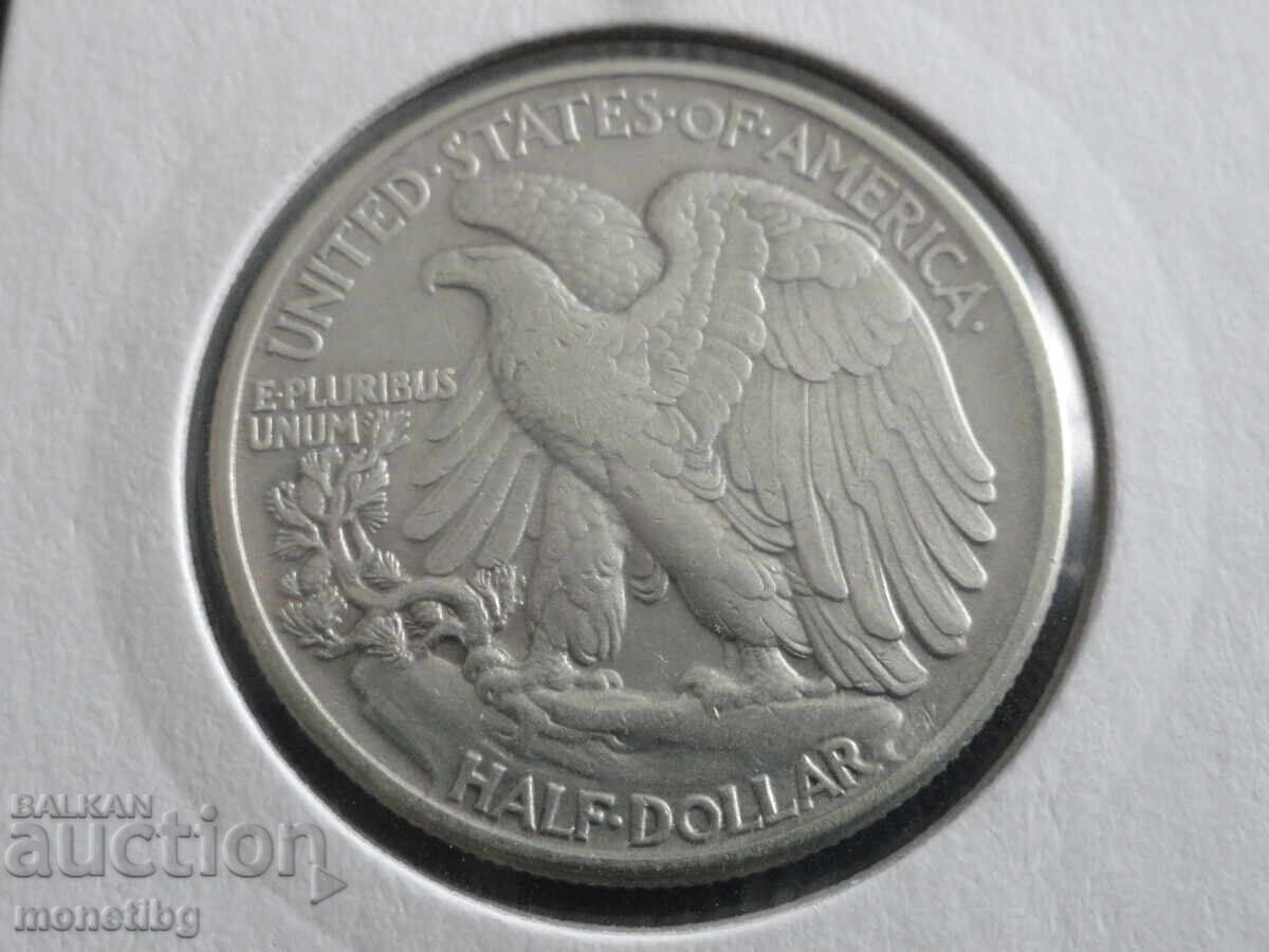 SUA 1944 - 1/2 dolar Ag cu preț € 50.00 | 97.79 BGN