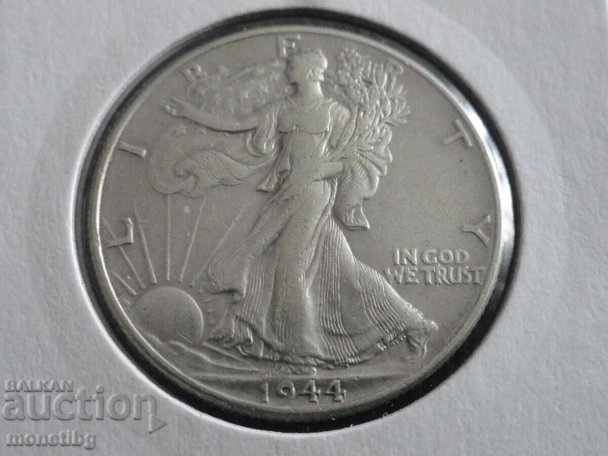 SUA 1944 - 1/2 dolar Ag - 5