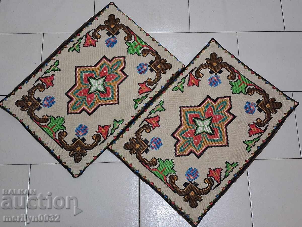 Бродирана калъфка на възглавница 2 броя чеиз шарения