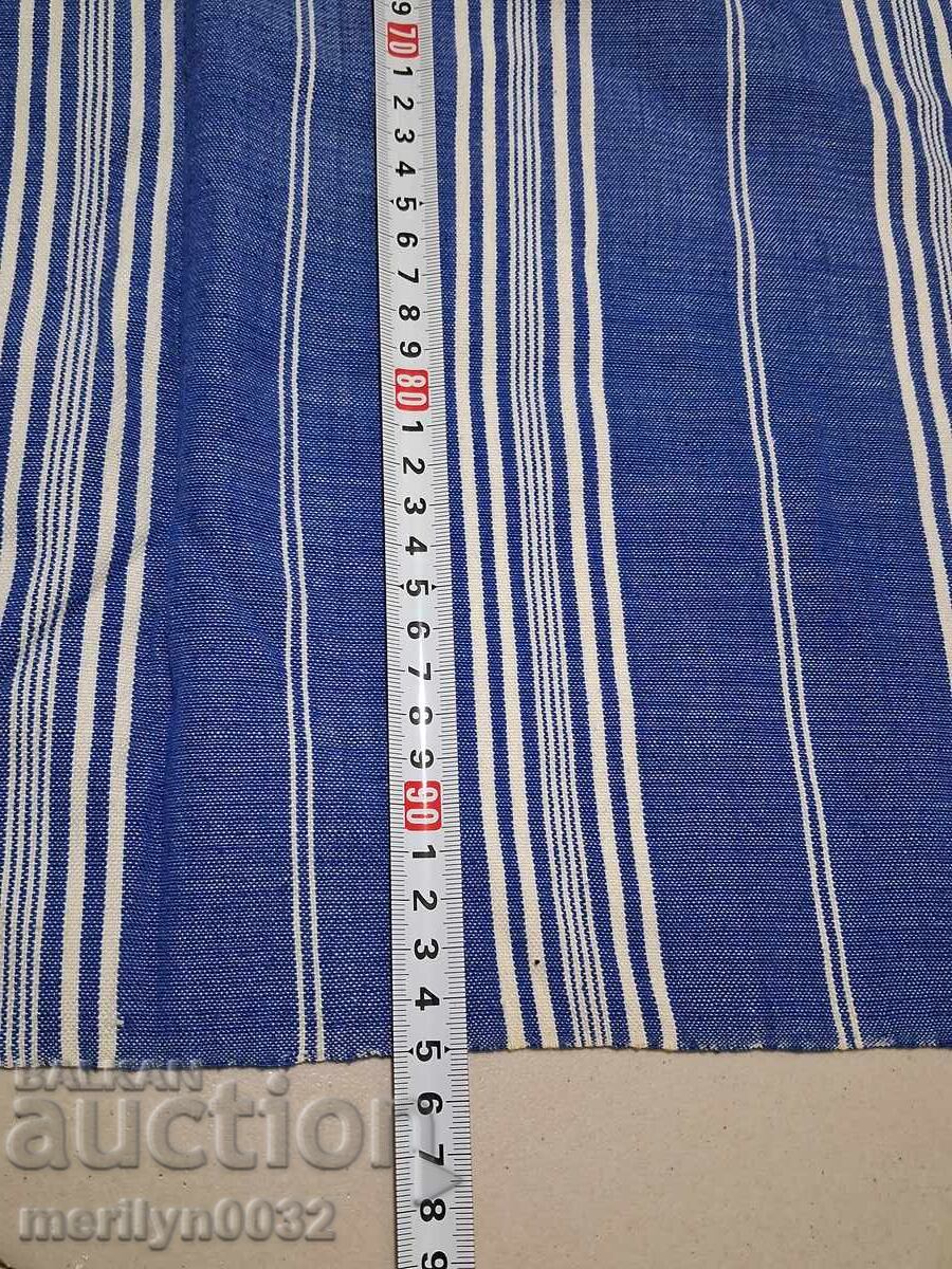 Old woven tablecloth from a Bulgarian dowry bed sheet - 5