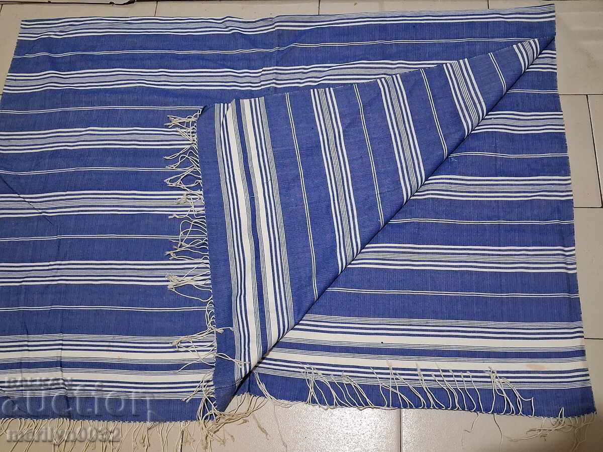 Old woven tablecloth from a Bulgarian dowry bed sheet
