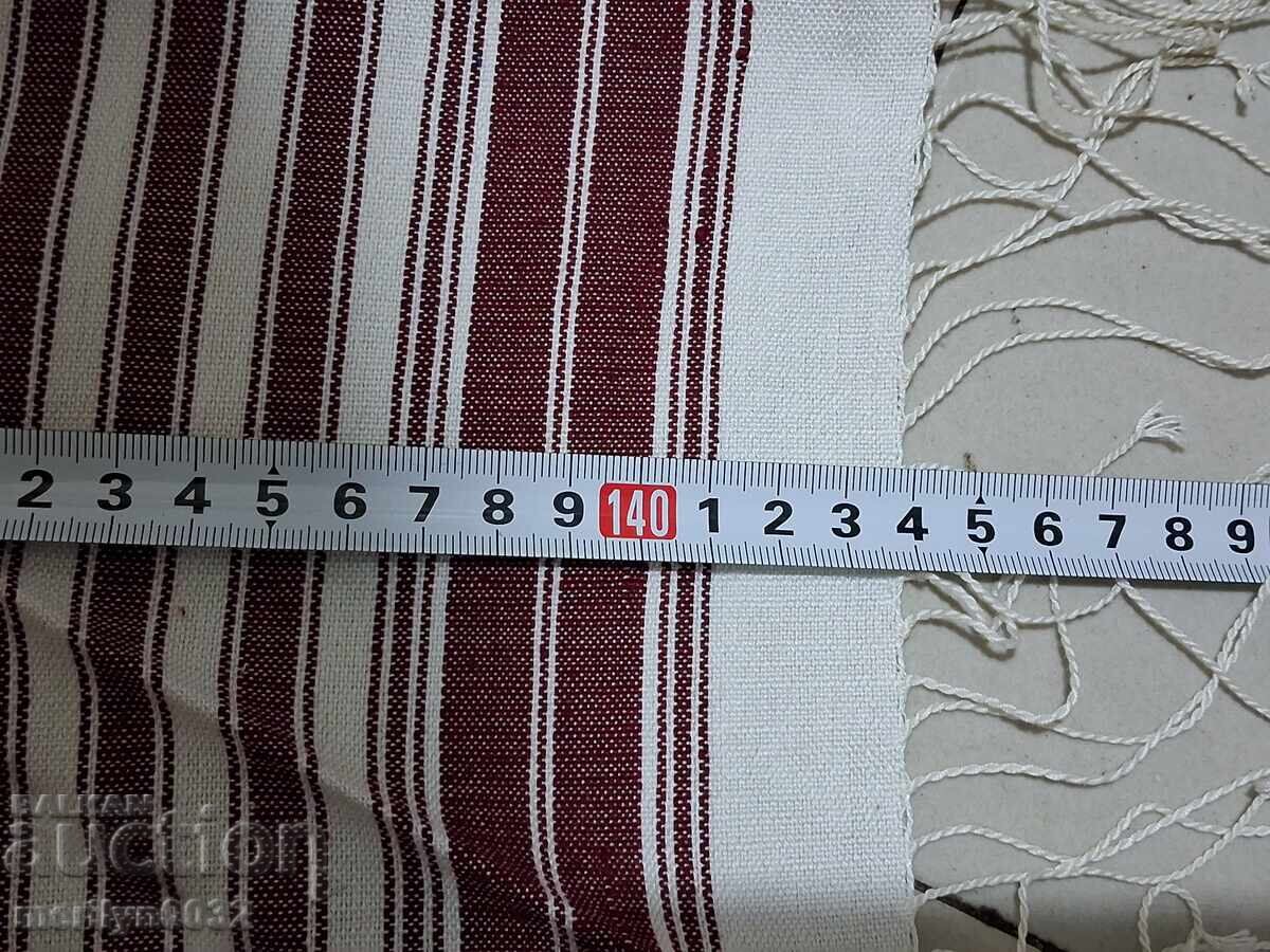Delivery of Old woven tablecloth from a Bulgarian dowry bed sheet