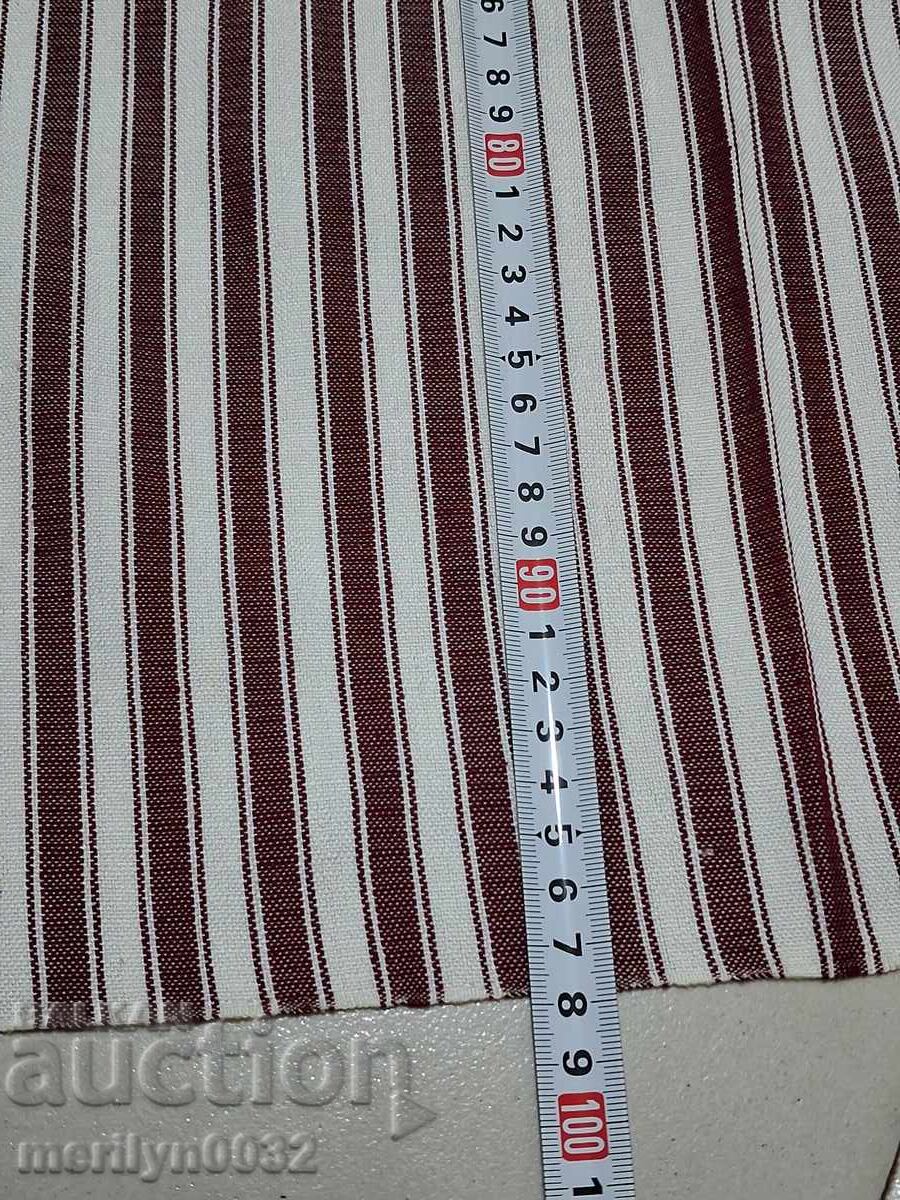Old woven tablecloth from a Bulgarian dowry bed sheet - 5