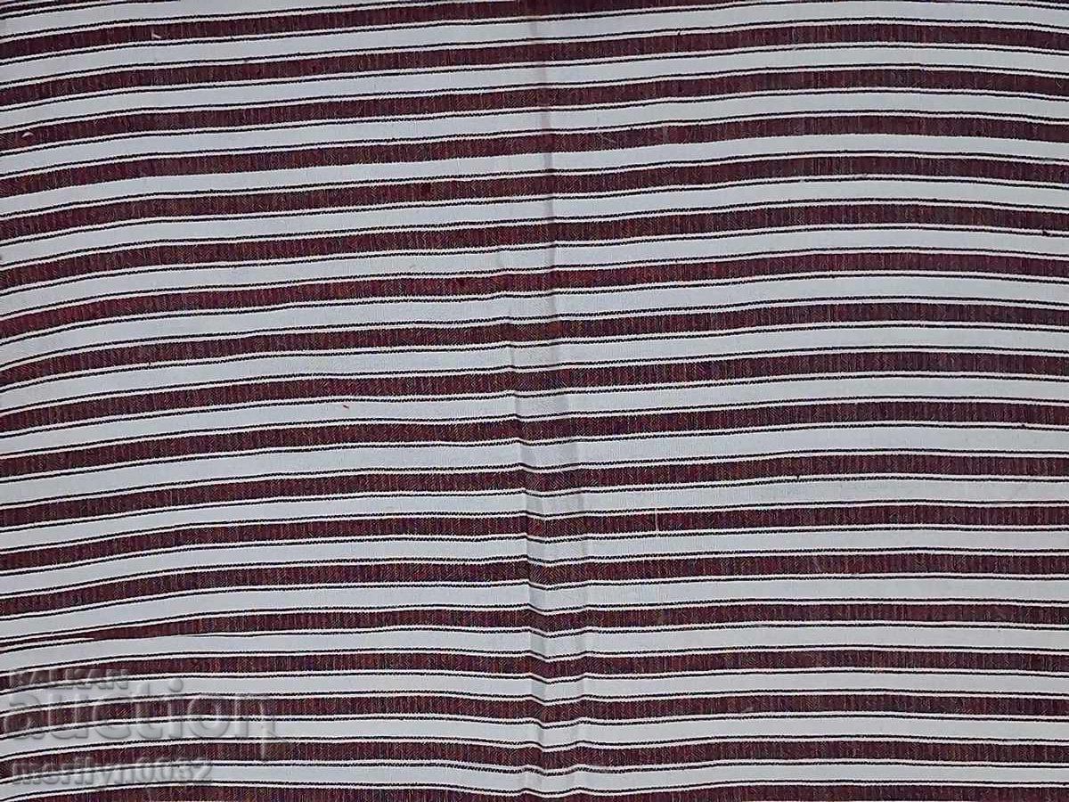 Old woven tablecloth from a Bulgarian dowry bed sheet - 7