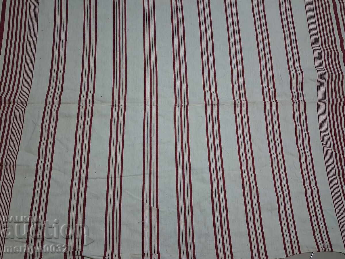 Veche față de masă țesută cu ciucuri din zestre bulgărească, cearșaf - 7