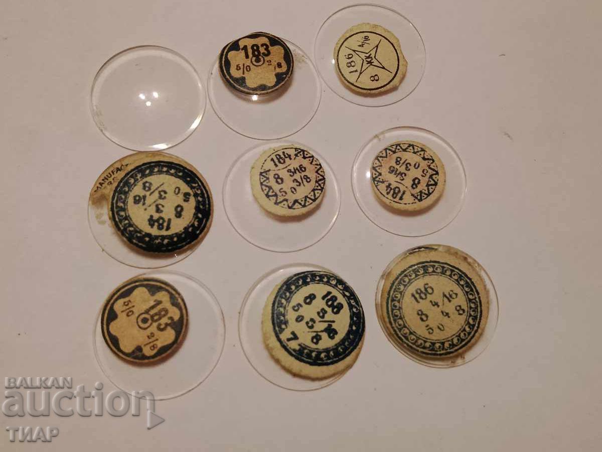 Geamuri pentru ceasuri 9 buc Geamuri pentru ceasuri 9 buc