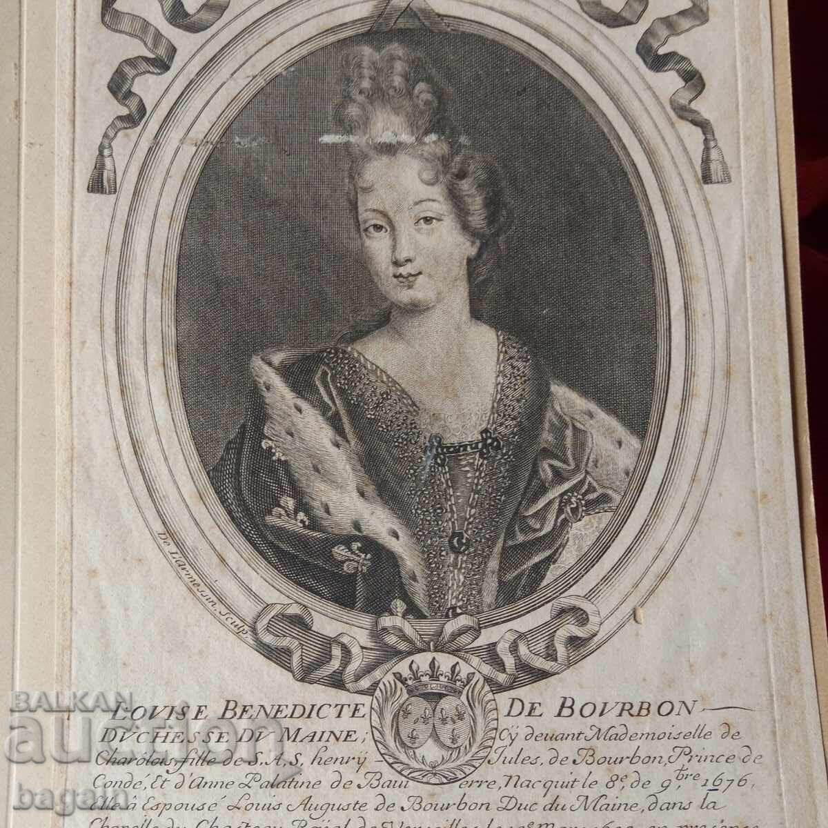 Βουρβώνοι. Παλαιά χαλκογραφία