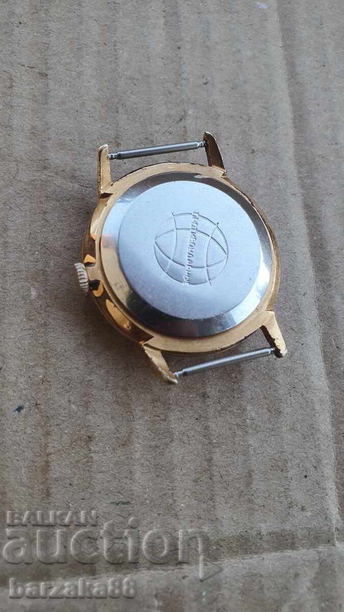 Ανδρικό επιχρυσωμένο ρολόι Raketa - 5