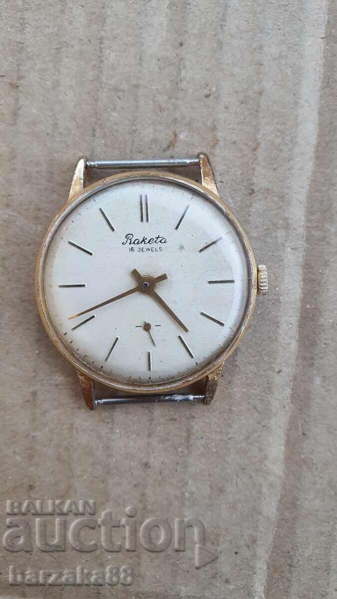 Ανδρικό επιχρυσωμένο ρολόι Raketa