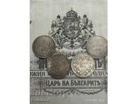 4 BUCĂȚI BANCNOTE DE 5 LEVA 1885 1884 1892 și 1894 - REPLICĂ REPRODUCERE