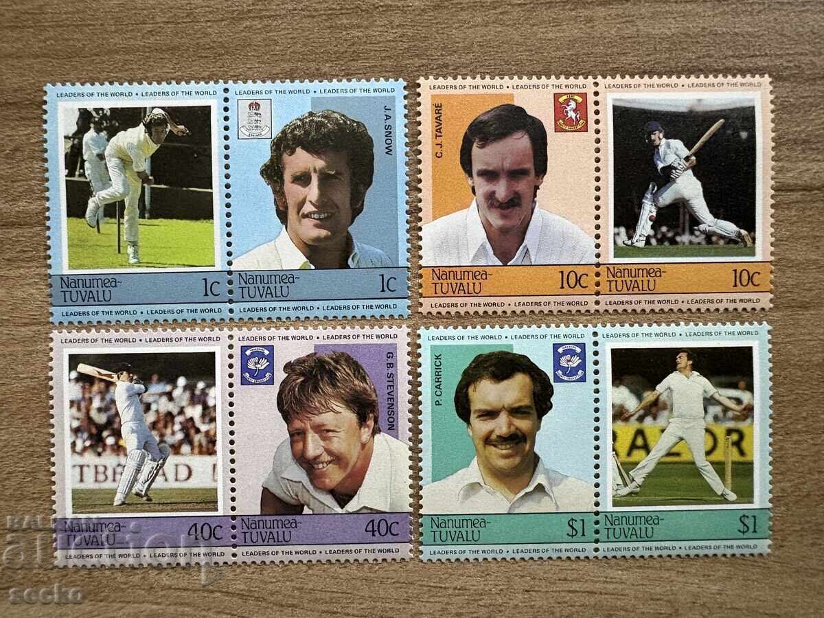 Nanumea/Tuvalu - Jucători de cricket celebri (1984) MNH