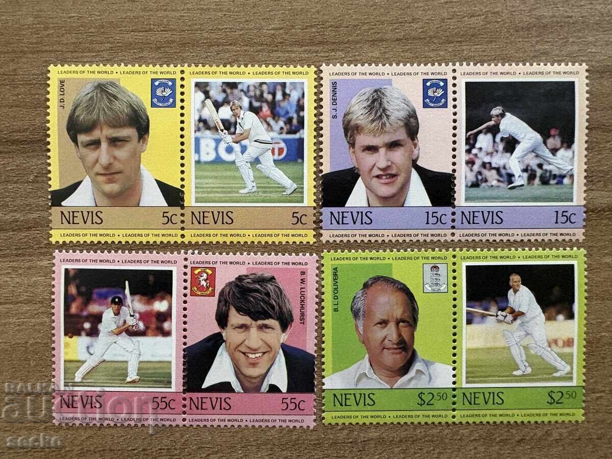 Νέβις - Παίκτες του Κρίκετ (1984) MNH