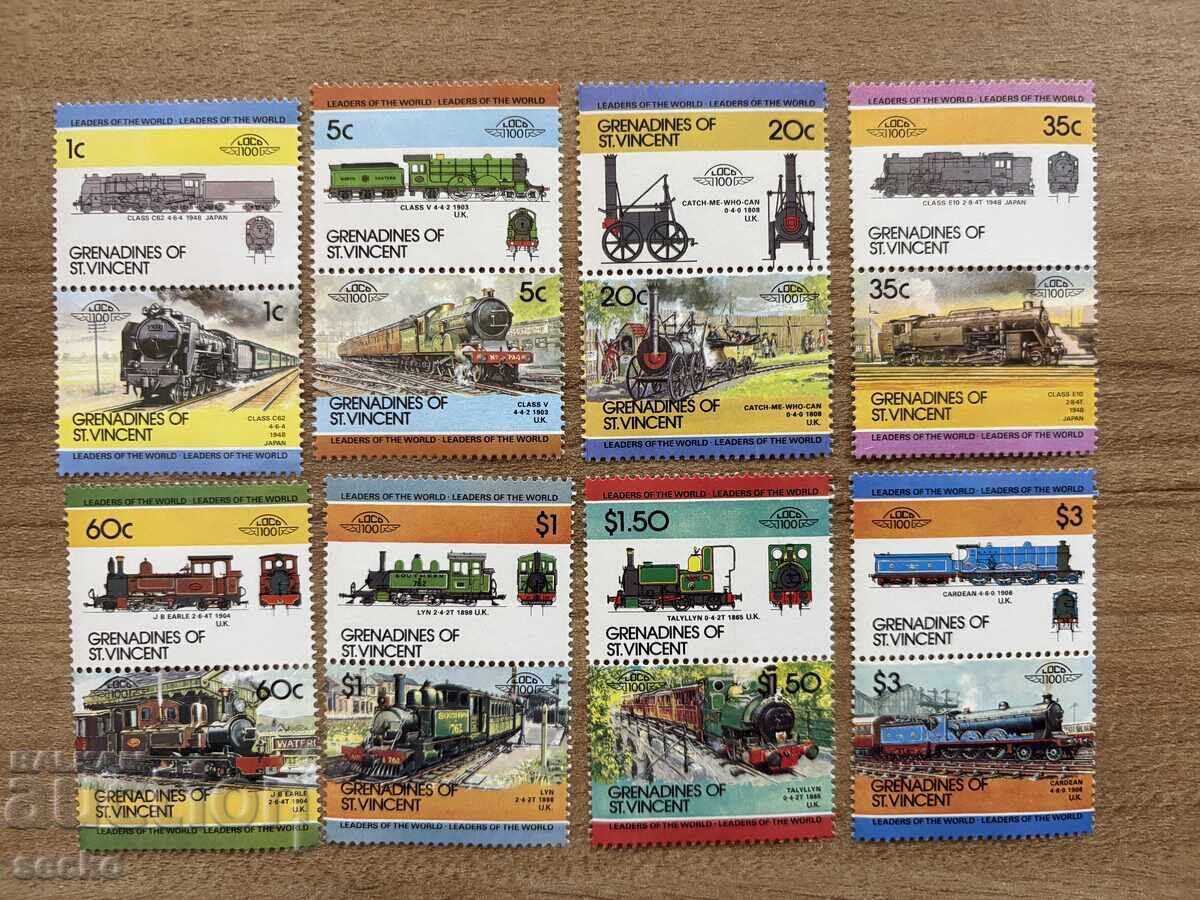 Grenadine din Saint Vincent - Locomotive (1984) MNH