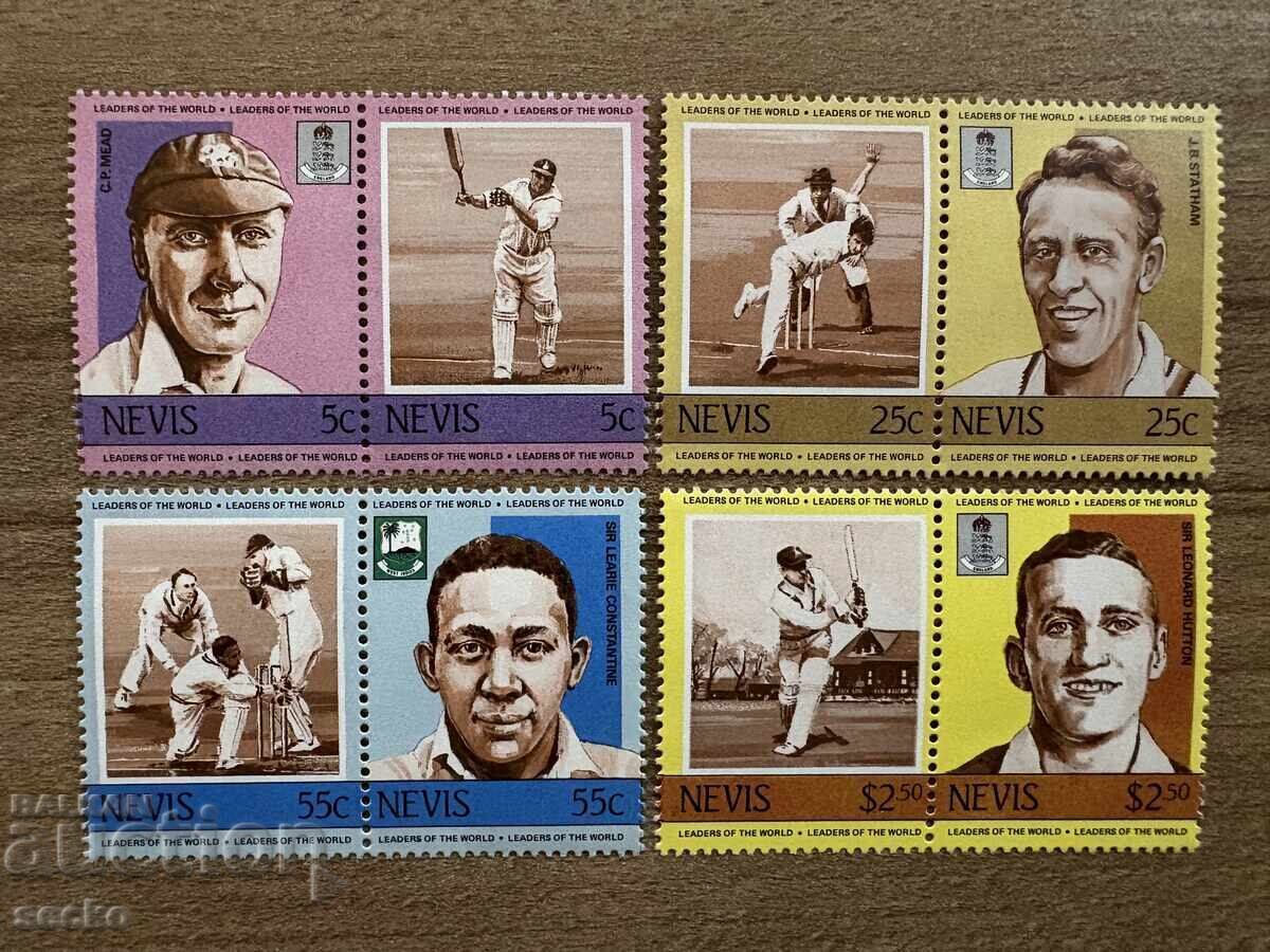 Nevis - Jucători de crichet (1984) MNH