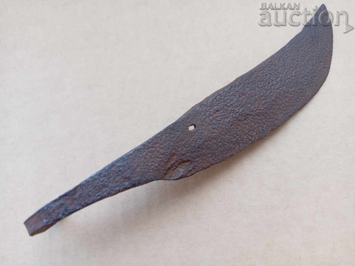 cuțit antic PRIMITIV forjat manual, semifabricat din potcoavă - 5