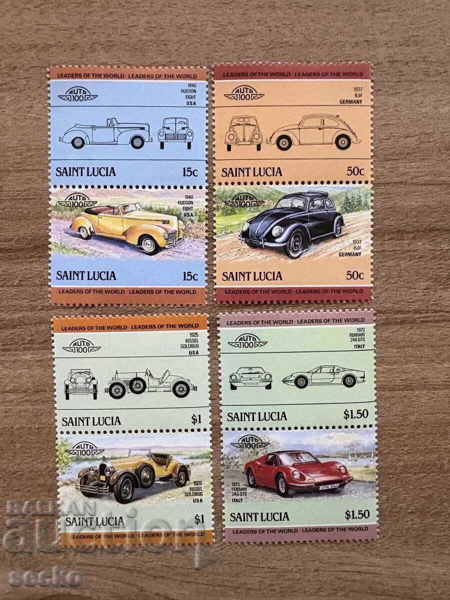Sfânta Lucia - Automobile (1986) - MNH