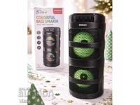 Sing-e 2x4 BT/FM/USB/TF/AUX/TWS/LED radio speaker No. ZQS240