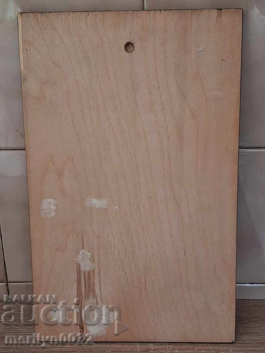 Tablou în ramă de lemn INTARZIE fată cu donițe pentru apă cu preț € 27.88 | 54.53 BGN