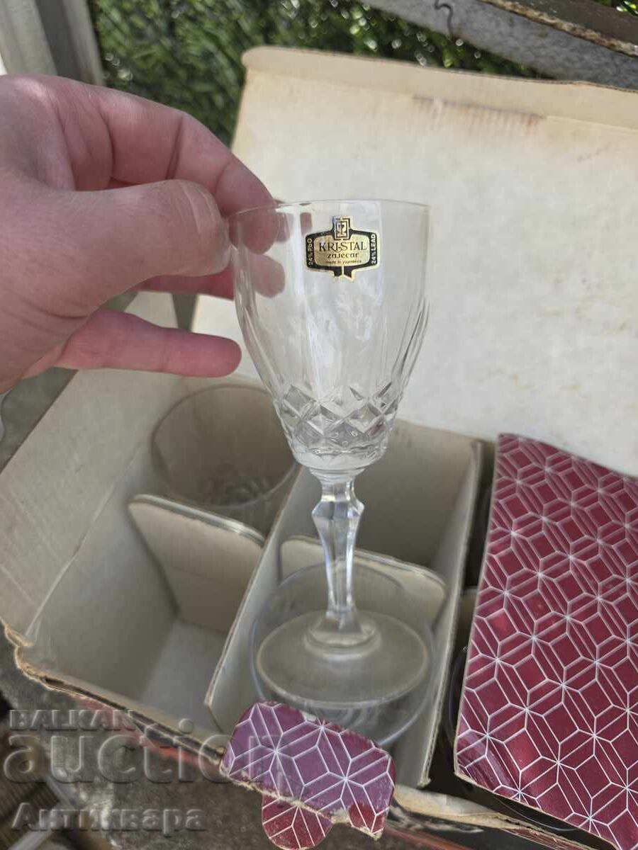 stari kachestveni kristalni chashi ot Yugoslaviya με τιμή € 1.00 | 1.96 BGN
