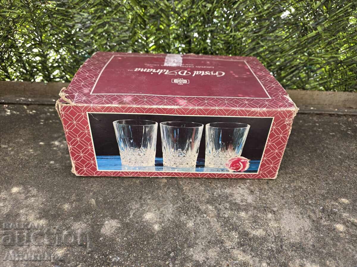 stari kachestveni kristalni chashi ot Yugoslaviya - 5