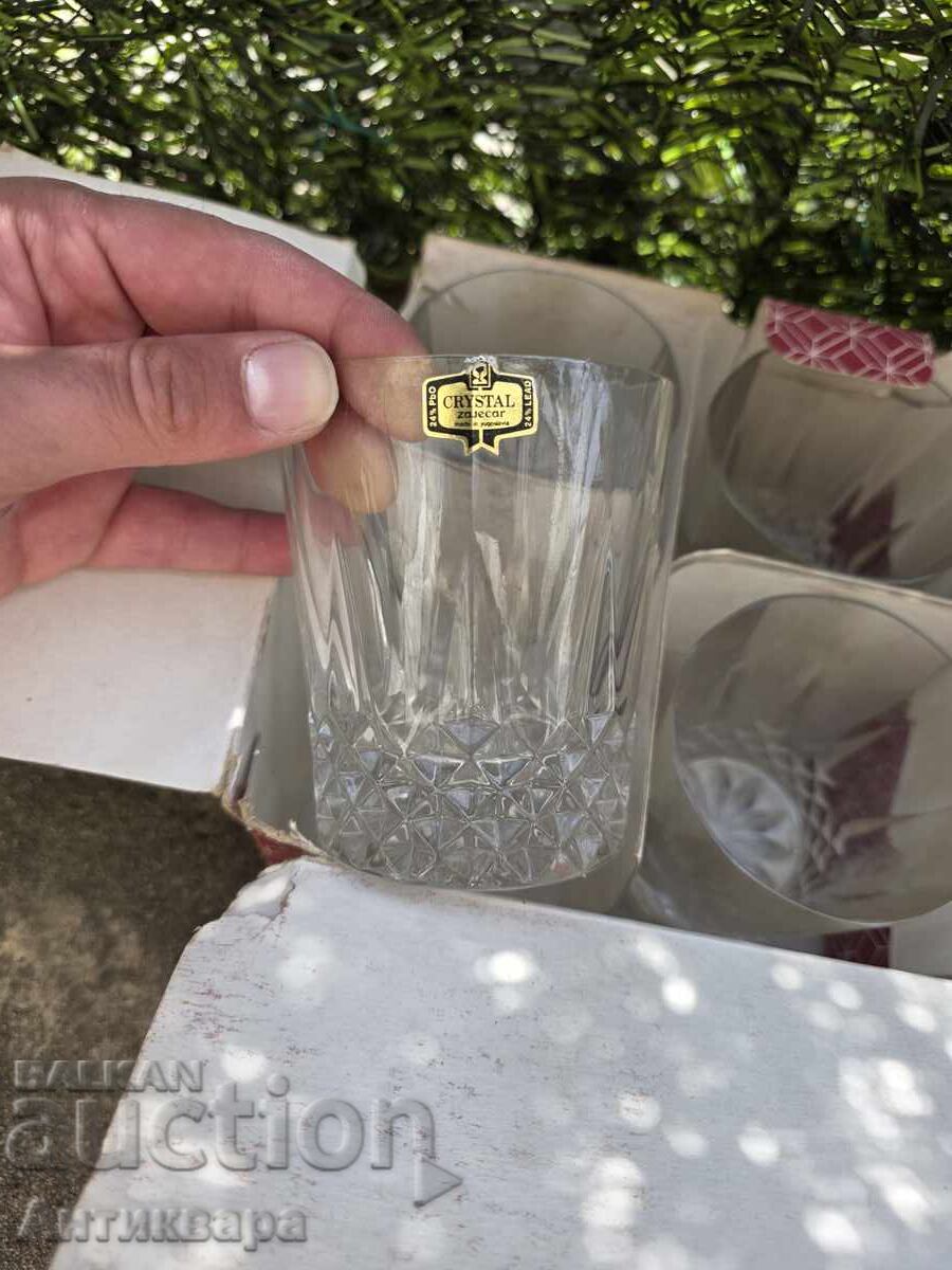 stari kachestveni kristalni chashi ot Yugoslaviya - 7