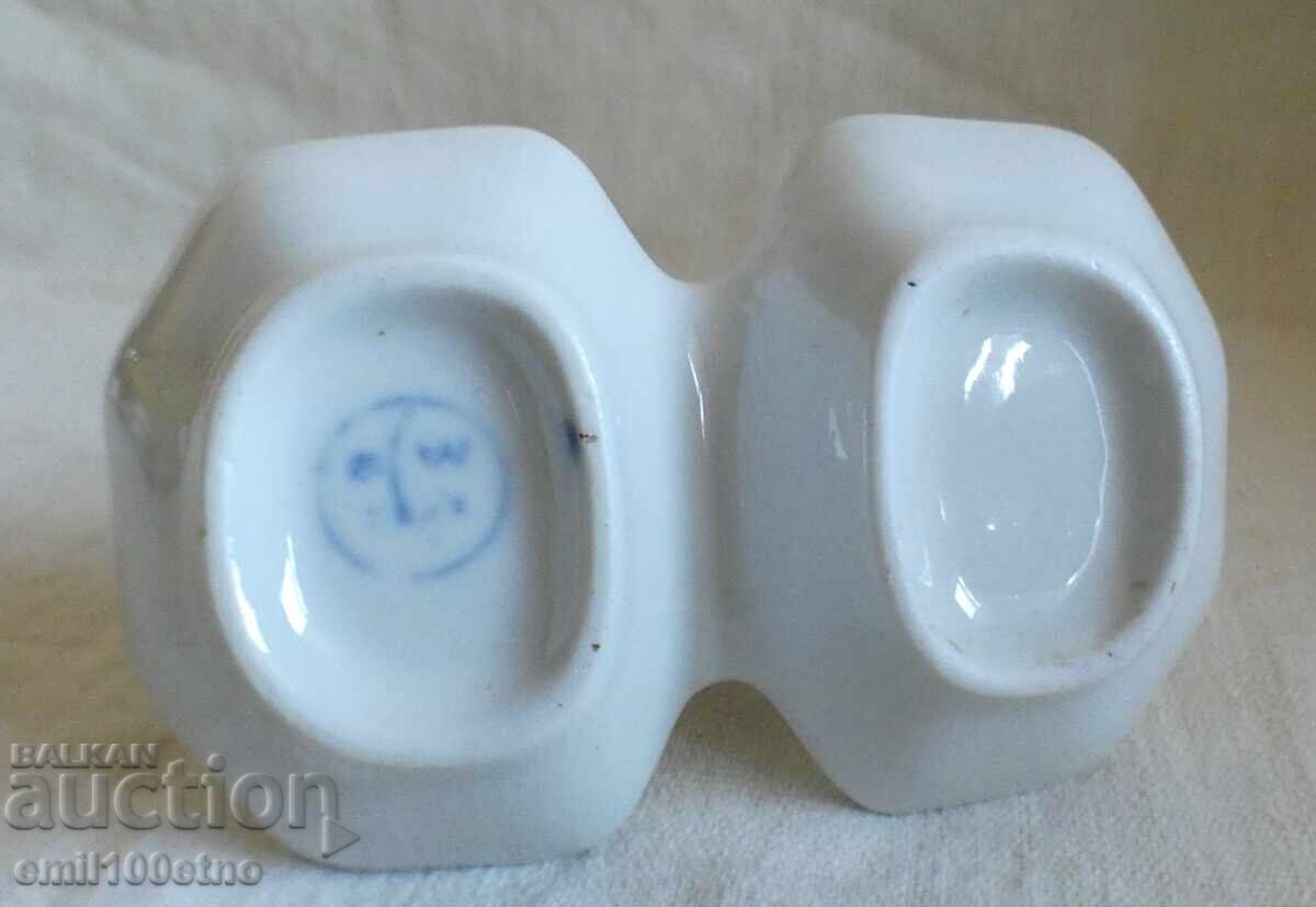 Солница стар български порцелан Сталин Видин - 5