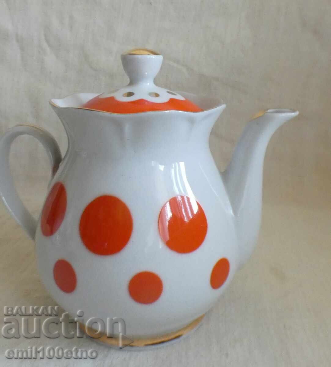 Ceainic vechi din porțelan Svitlovodsk URSS