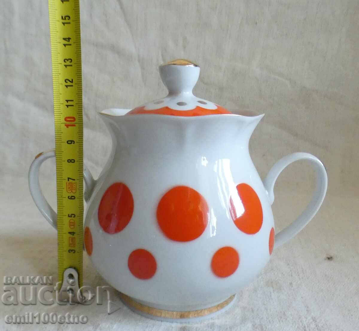 Захарница стар порцелан Светловодск СССР - 7