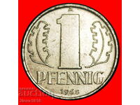Ⰺ COMMUNIST (1960-1990): GERMANY ★ 1 PFENNIG 1965A! DIE I A