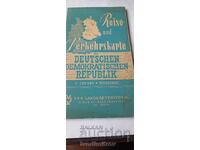 Hartă geografică a Republicii Democrate Germane
