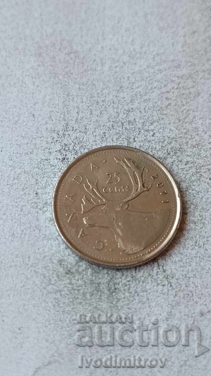 Canada 25 de cenți 2011