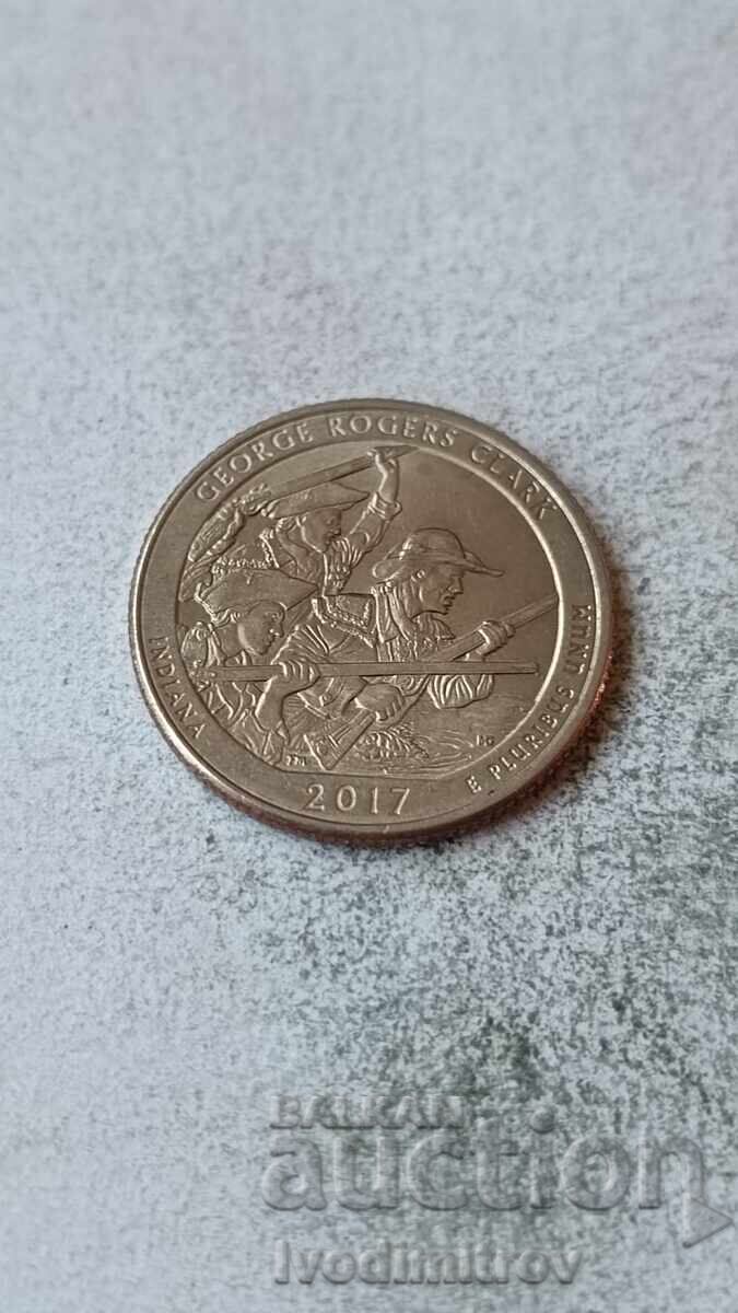 SUA 25 de cenți 2017 p