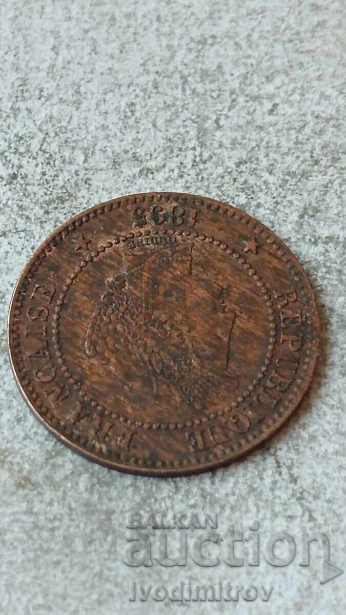 France 2 centimes 1895 A with price € 7.86 | 15.37 BGN