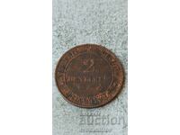 France 2 centimes 1895 A