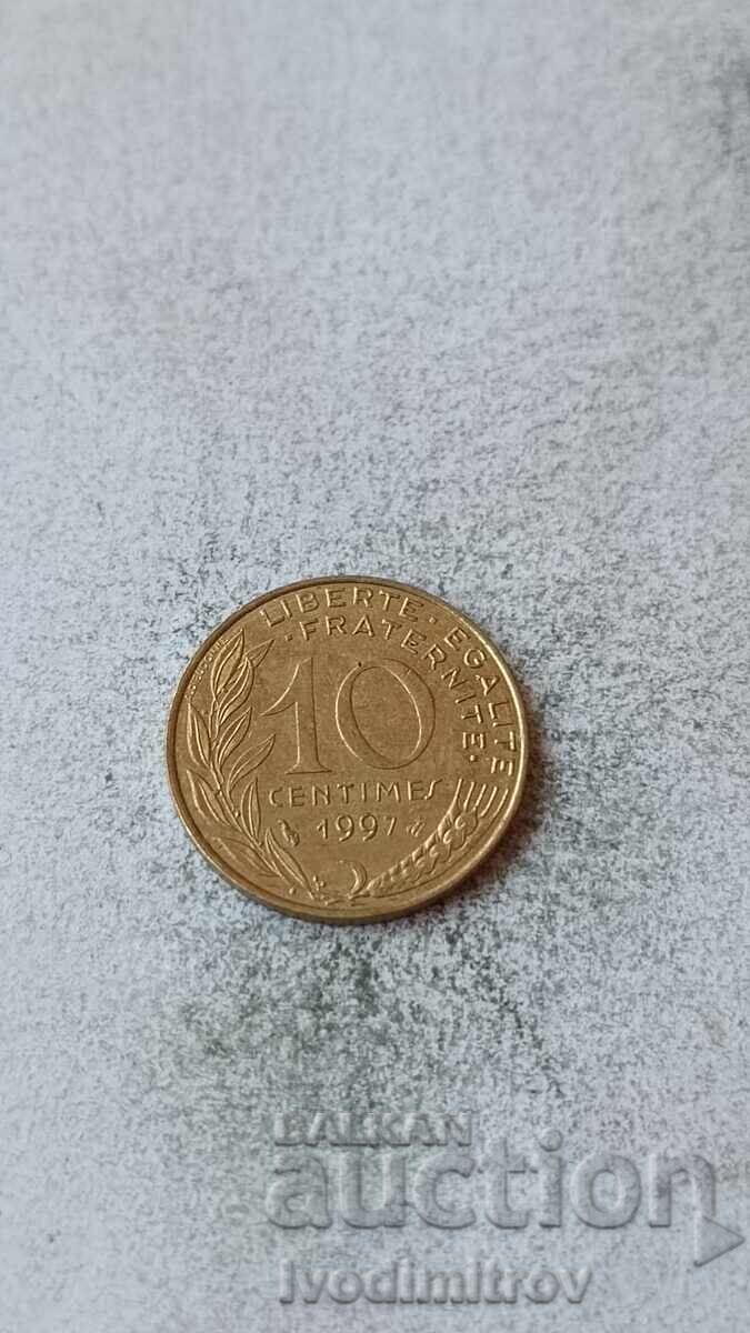 Franța 10 centime 1997