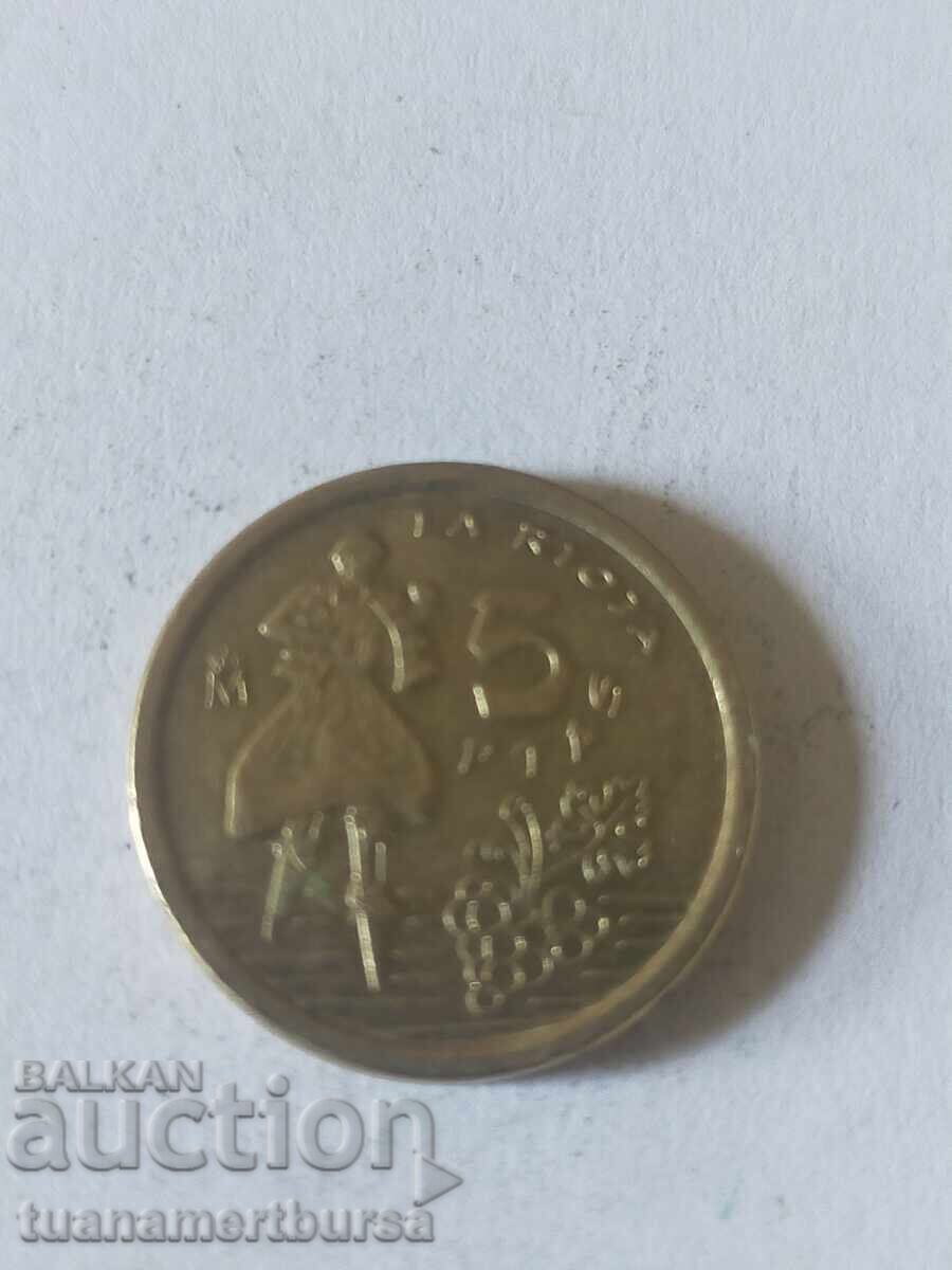 monedă cu preț € 5.00 | 9.78 BGN