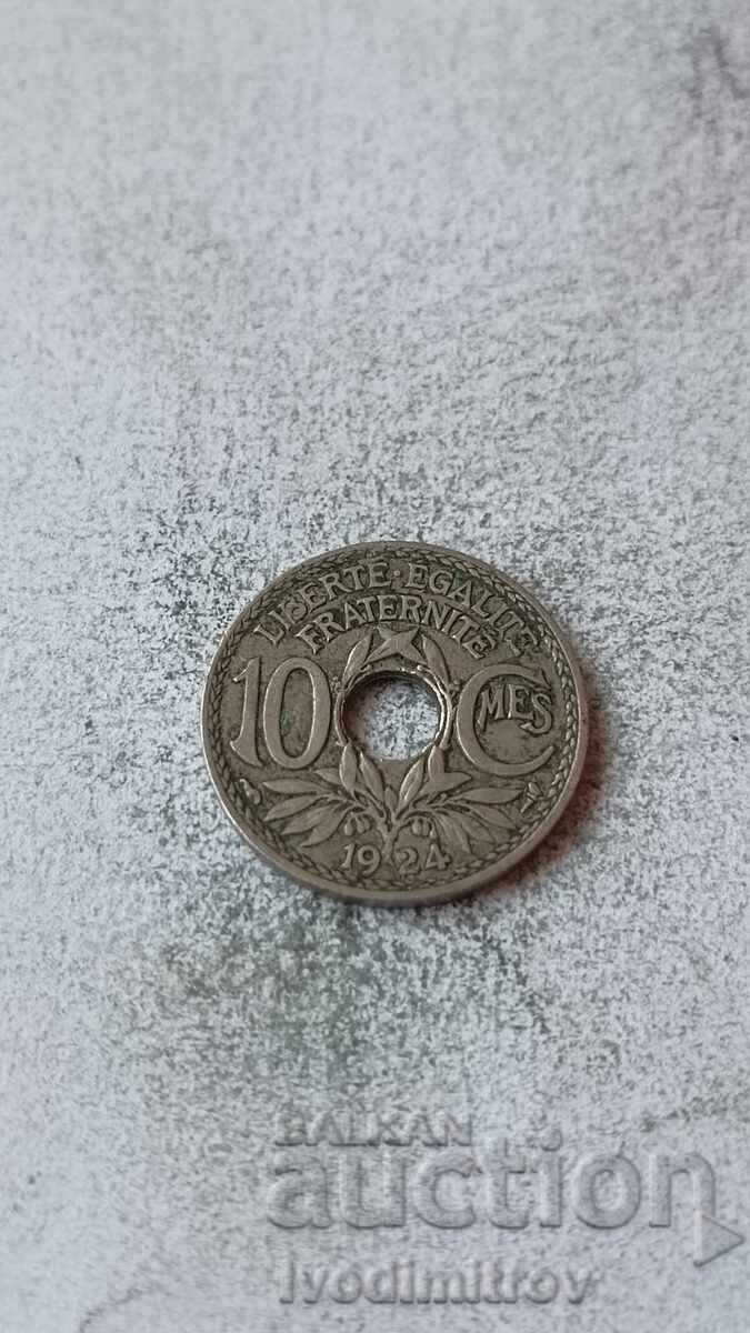France 10 centimes 1924
