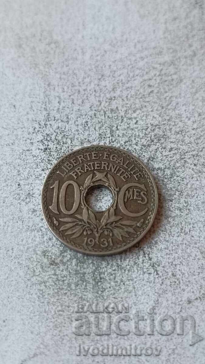 France 10 centimes 1931